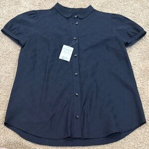 Burberry blue label women’s blouse button front up vintage archival E1M35-726-29